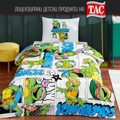 Детски спален комплект ранфорс - TEENAGE MUTANT NINJA TURTLES