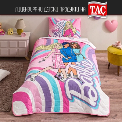 Детски комплект олекотена завивка за легло - BARBIE IMAGINE