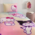 Детски спален комплект ранфорс - HELLO KITTY TRAVEL